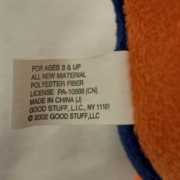 Padres Plush Bear 2002 MLB With Tag Hat Orange Blue San Diego - Picture 7 of 9